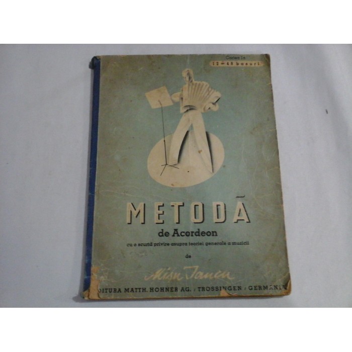 METODA DE ACORDEON - MISU IANCU- (prima editie)